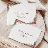 Christmas Wedding Envelope Adres Sjabloon