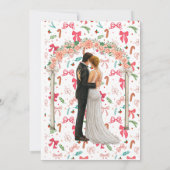 Christmas Wedding Invitation,Winter Wedding Kaart (Achterkant)