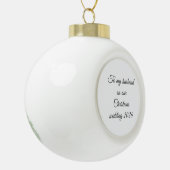 Christmas wedding keramische bal ornament (Links)