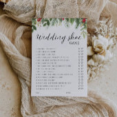 Christmas Wedding Shoe Game Template, Minimalist  Kaart