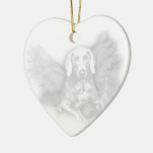CHRISTMAS WEIMARANER ANGEL KERAMISCH ORNAMENT (Links)