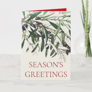CHRISTMAS WENSKAART "OLIVE BRANCH" KAART
