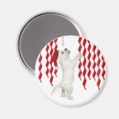 Christmas Westie Zigzags Magnet (Recto/Verso)
