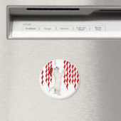 Christmas Westie Zigzags Magnet (In Situ (Lave-vaisselle))