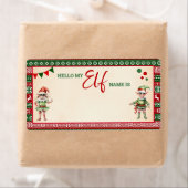 Christmas What is Your Elf Game Ugly Sweater Etiket (Insitu)