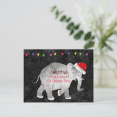 Christmas White Elephant Gift Exchange Party Briefkaart (Staand voorkant)