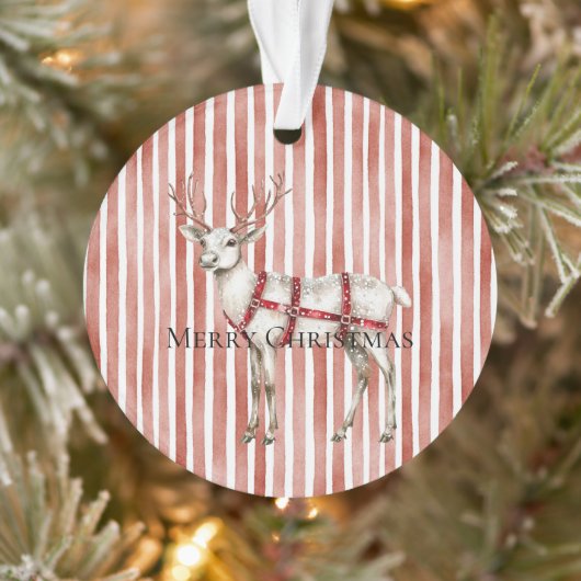 Christmas White Peppermint Deer (Arbre)