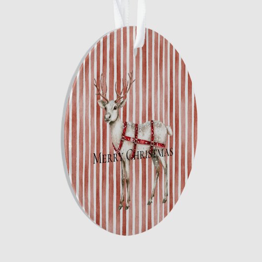 Christmas White Peppermint Deer (devant)