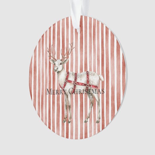Christmas White Peppermint Deer (devant)