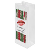 Christmas! Wijn Cadeautas (Achterkant Gekanteld)