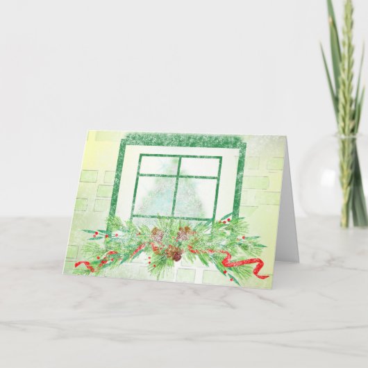 Christmas Window Box Christmas Kaarten (Voorkant)
