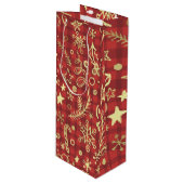 Christmas+wine+bag Wijn Cadeautas (Voorkant Gekanteld)