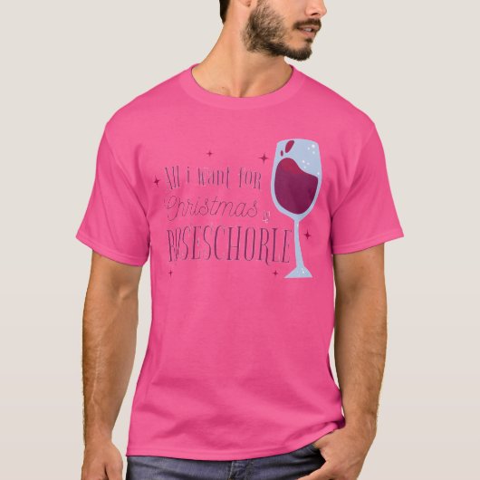 Christmas wine funny t-shirt (Voorkant)
