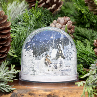 Christmas Winter Fairy Tale, Blue Merle Collie - Sneeuwbol