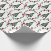 Christmas Winter Patterns Cadeaupapier (Hoek)