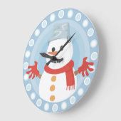 CHRISTMAS WINTER SNOWMAN GROTE KLOK (Hoek)