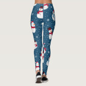 CHRISTMAS WINTER SNOWMAN  MONOGRAM LEGGINGS (Achterkant)