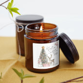 Christmas Winter Solstice Candle Label Sticker