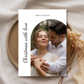 Christmas With Love Personalized Couple Card Feestdagenkaart