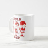 Christmas With My Gnomies Funny Koffiemok (Voorkant links)