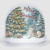 Christmas Wolf Winter Snow Globe (Avant)