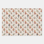 Christmas woodland animals wrapping paper  (Voorkant)