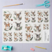 Christmas Woodland Deer Foliage Tissuepapier (Craft)