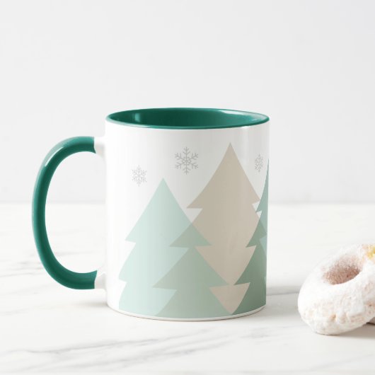 Christmas Woodlands Coffee Mug (Avec donut)