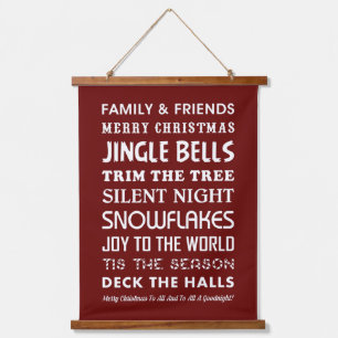 CHRISTMAS WORDS HANGEND WANDKLEED