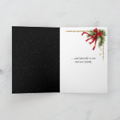 Christmas World Globe Ornament With Stars Kaart (Binnen)