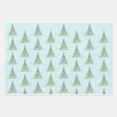 Christmas Wrapping Paper Flat Sheet Set of 3 (Voorkant)