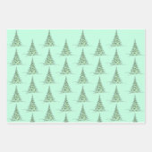 Christmas Wrapping Paper Flat Sheet Set of 3 (Voorkant)