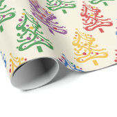 Christmas Wrapping Paper With Xmas Tree Theme Cadeaupapier (Rol Hoek)