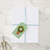 Christmas Wreath  Cadeaulabel (Met Touw)