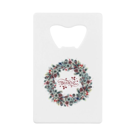 Christmas Wreath CROIRE Typographie (Devant)