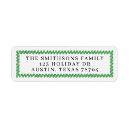 Christmas Wreath Mailing Labels
