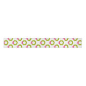 Christmas Wreath Pattern – Pink Bow Holiday Design Grosgrain Lint (Voorkant)