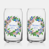 Christmas Wreath Soda Glass Blikvorm Glas (Achterkant)