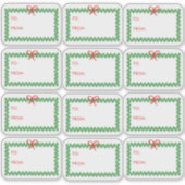 Christmas Wreath 'To and From' Sticker Labels (Devant)