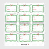 Christmas Wreath 'To and From' Sticker Labels (Feuille)