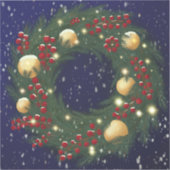 Christmas wreath with pine branches sticker (Voorkant)