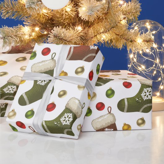 Christmas Wreaths Cadeaupapier (Feestdagen)