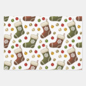 Christmas Wreaths Inpakpapier Vel (Voorkant)