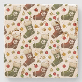 Christmas Wreaths Stenen Onderzetter