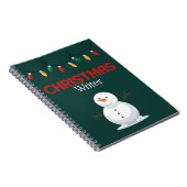Christmas Writer Notitieboek - Sneeuwman (Rechterzijde)