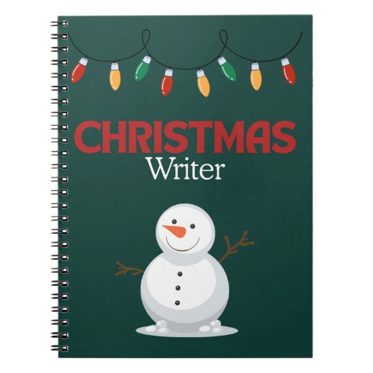 Christmas Writer Notitieboek - Sneeuwman (Voorkant)