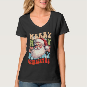 Christmas Xmas Vibes Santa Lover Vrolijk Chr T-shirt