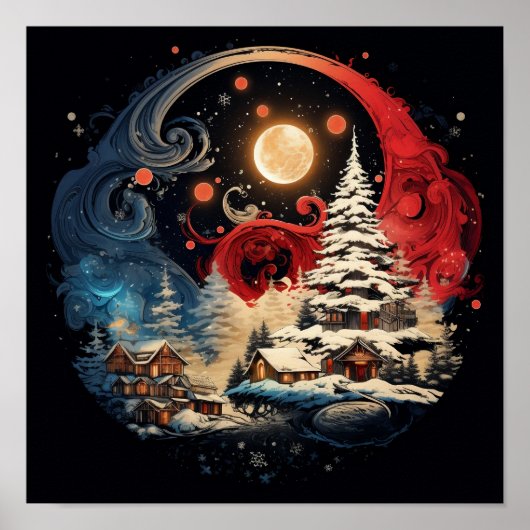 Christmas Ying Yang Holiday poster (Voorkant)