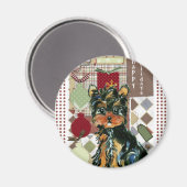 CHRISTMAS YORKIE MAGNEET (Voorkant / Achterkant)