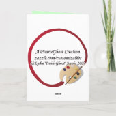 Christmas Zebra Kaart (Achterkant)